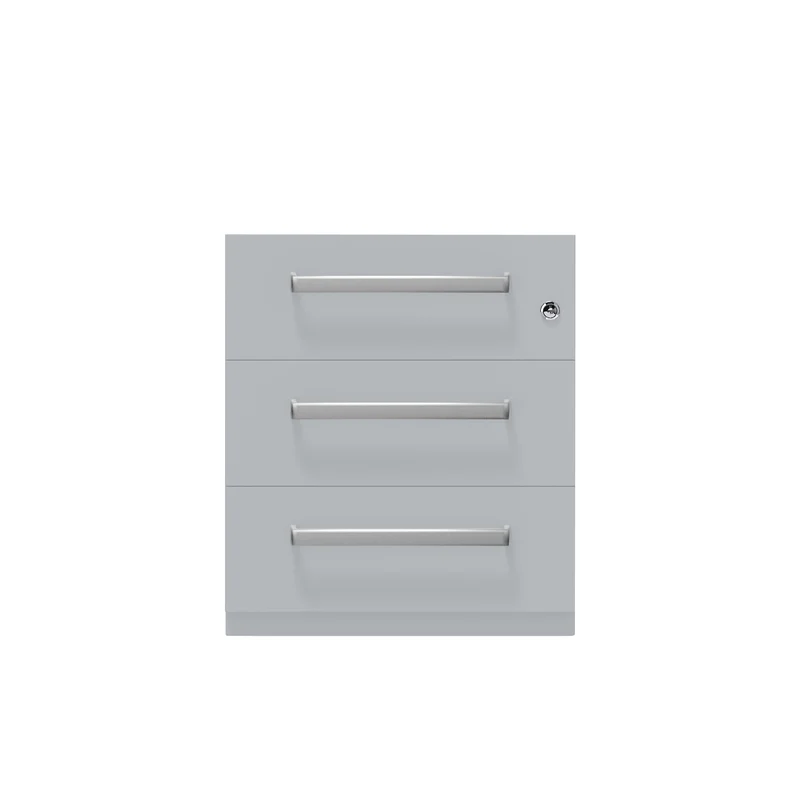 Rollcontainer Note™ | 3 Schubladen, Tiefe 775 mm, Designgriff