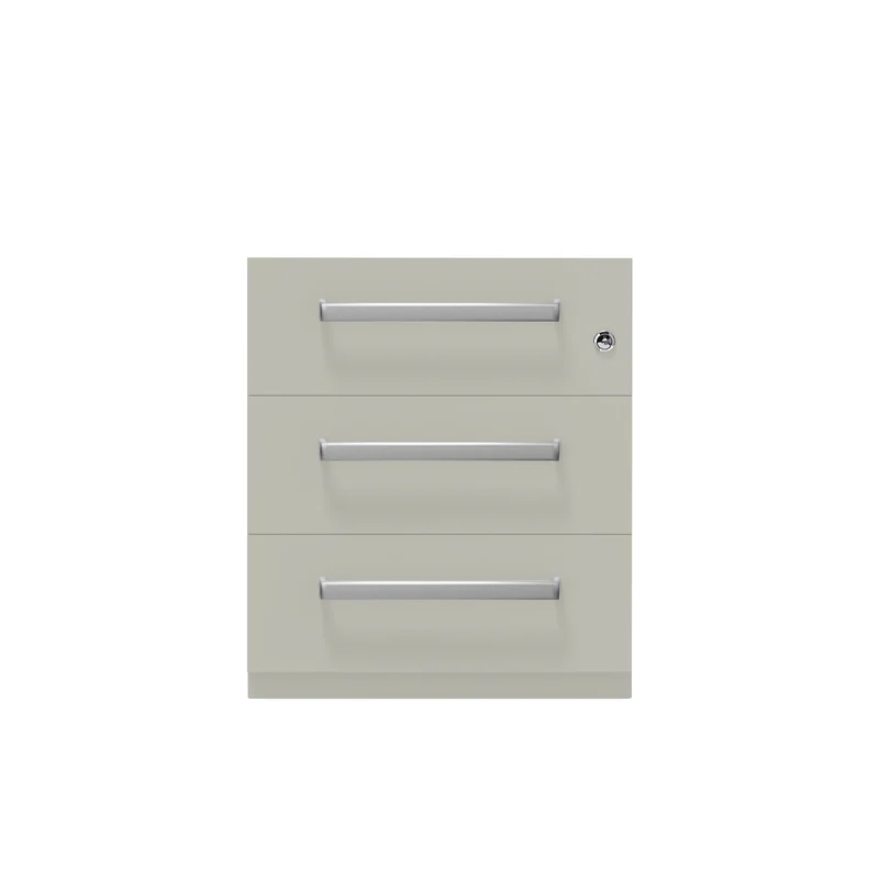 Rollcontainer Note™ | 3 Schubladen, Tiefe 775 mm, Designgriff