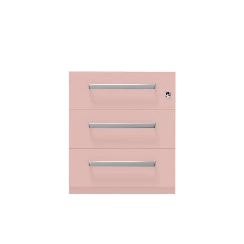 Rollcontainer Note™ | 3 Schubladen, Tiefe 775 mm, Designgriff