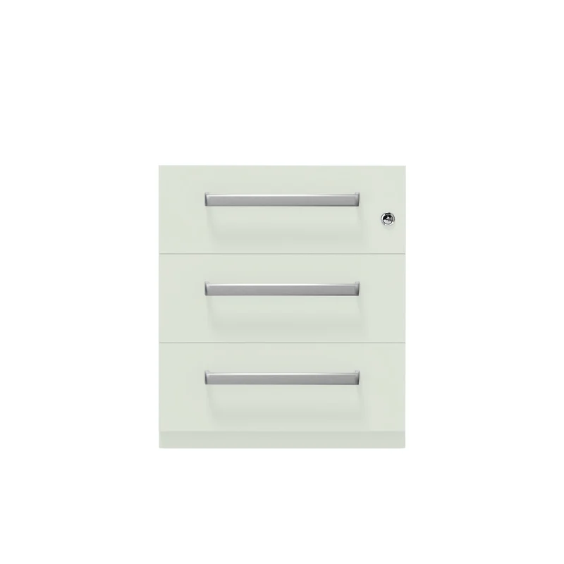 Rollcontainer Note™ | 3 Schubladen, Tiefe 775 mm, Designgriff