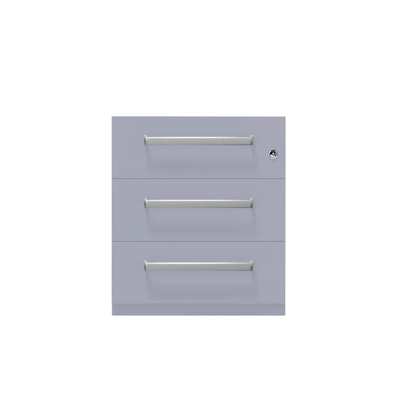 Rollcontainer Note™ | 3 Schubladen, Tiefe 775 mm, Designgriff