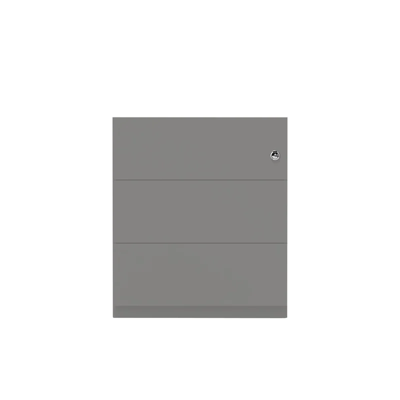 Rollcontainer Note™ | 3 Schubladen, Tiefe 565 mm, Griffleiste