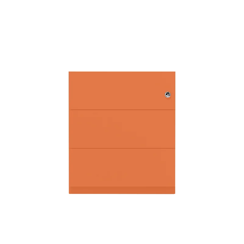 Rollcontainer Note™ | 3 Schubladen, Tiefe 565 mm, Griffleiste