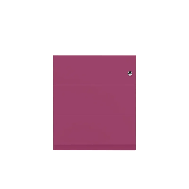 Rollcontainer Note™ | 3 Schubladen, Tiefe 565 mm, Griffleiste