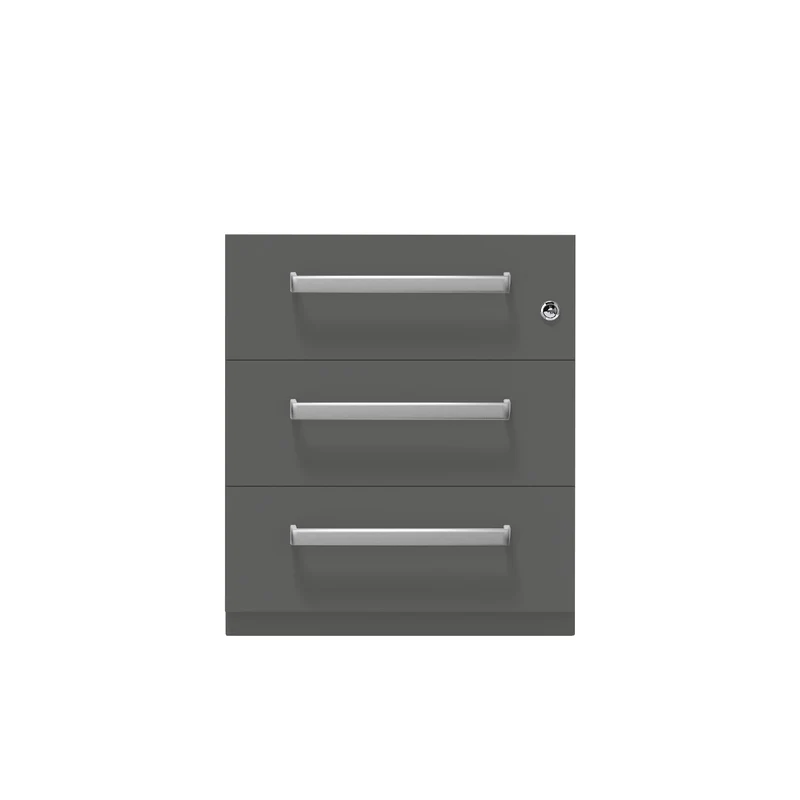 Rollcontainer Note™ | 3 Schubladen, Tiefe 565 mm, Designgriff