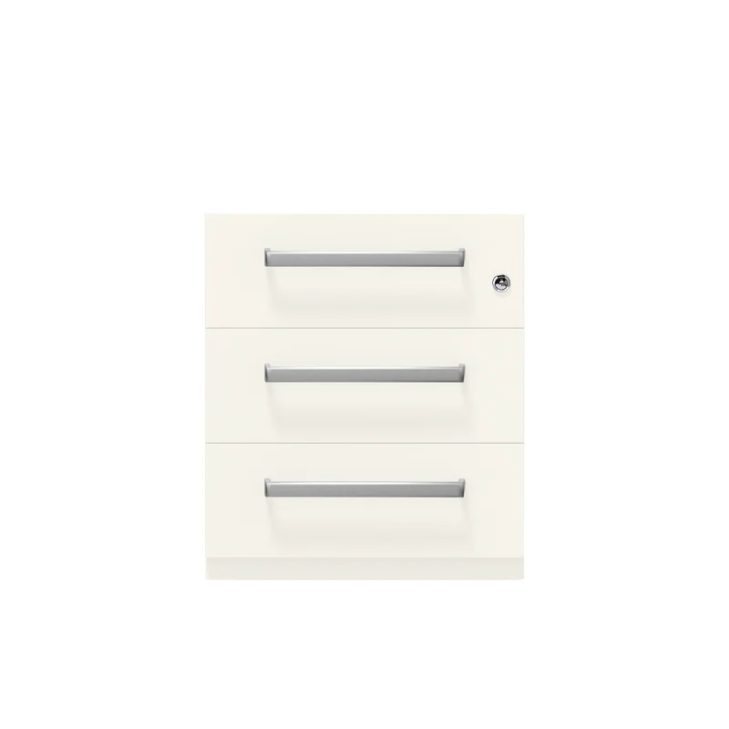 Rollcontainer Note™ | 3 Schubladen, Tiefe 565 mm, Designgriff