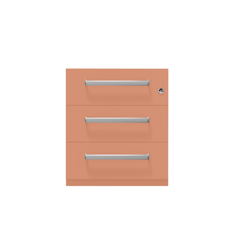 Rollcontainer Note™ | 3 Schubladen, Tiefe 565 mm, Designgriff