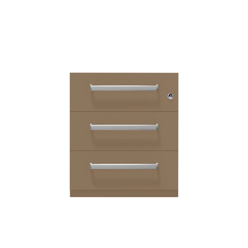 Rollcontainer Note™ | 3 Schubladen, Tiefe 565 mm, Designgriff
