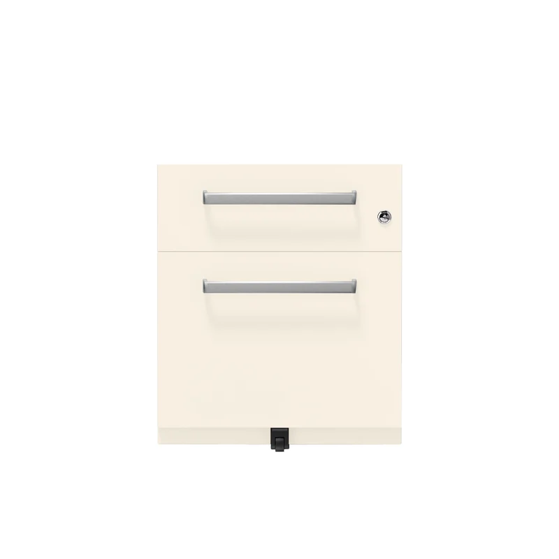 Rollcontainer Note™ | 2 Schubladen , Tiefe 775 mm, Designgriff