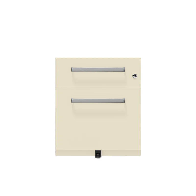 Rollcontainer Note™ | 2 Schubladen , Tiefe 775 mm, Designgriff