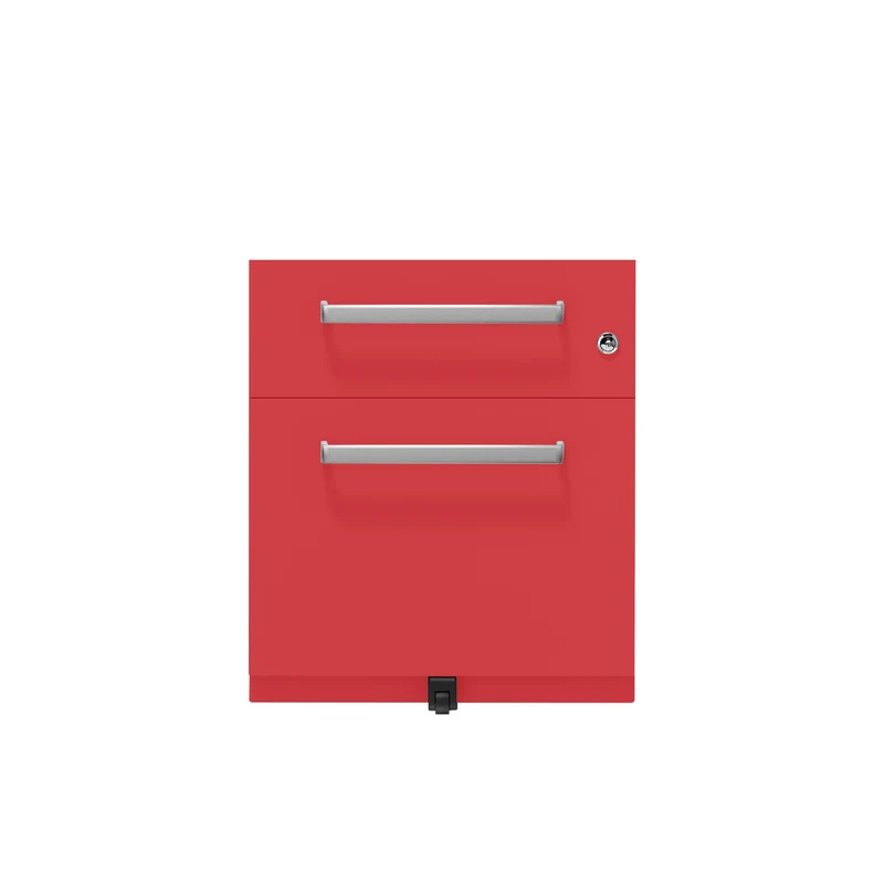 Rollcontainer Note™ | 2 Schubladen , Tiefe 775 mm, Designgriff