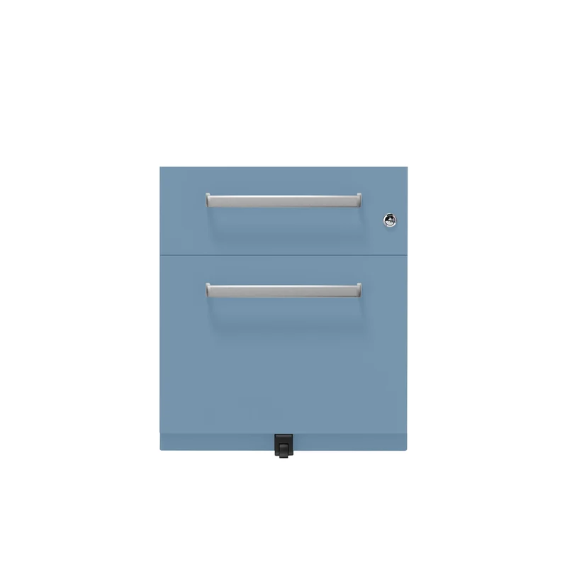 Rollcontainer Note™ | 2 Schubladen , Tiefe 775 mm, Designgriff
