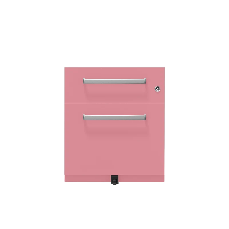 Rollcontainer Note™ | 2 Schubladen , Tiefe 775 mm, Designgriff