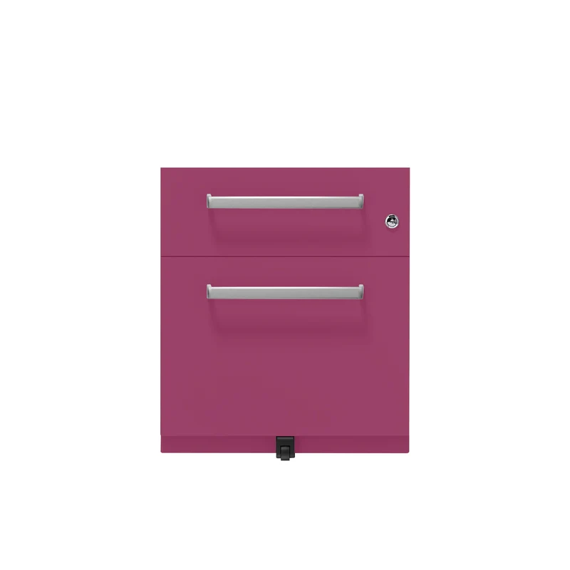 Rollcontainer Note™ | 2 Schubladen , Tiefe 775 mm, Designgriff