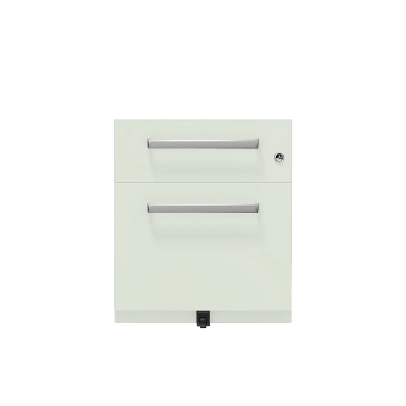 Rollcontainer Note™ | 2 Schubladen , Tiefe 775 mm, Designgriff