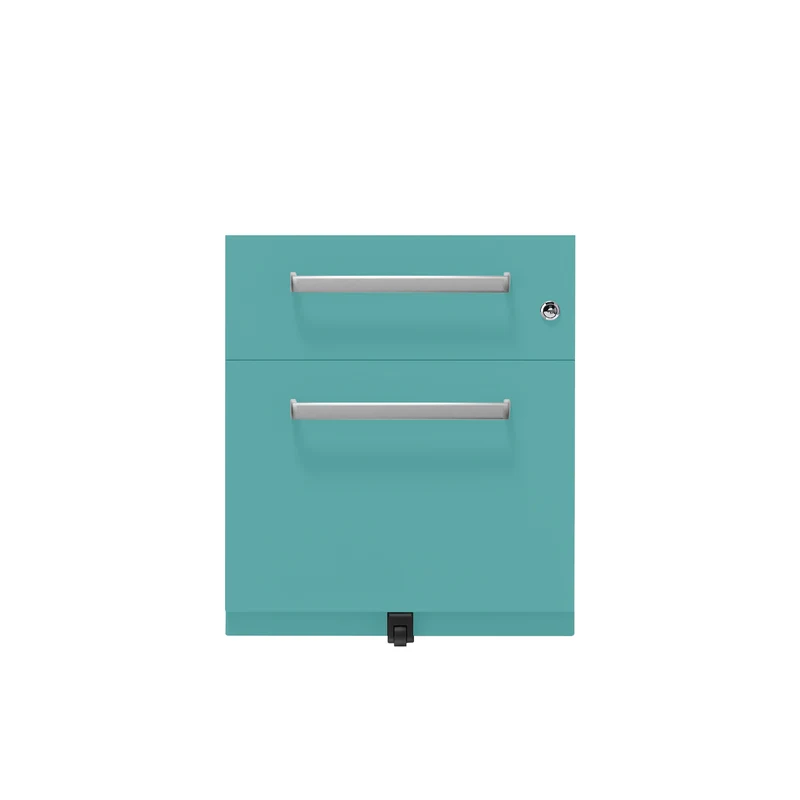 Rollcontainer Note™ | 2 Schubladen , Tiefe 775 mm, Designgriff