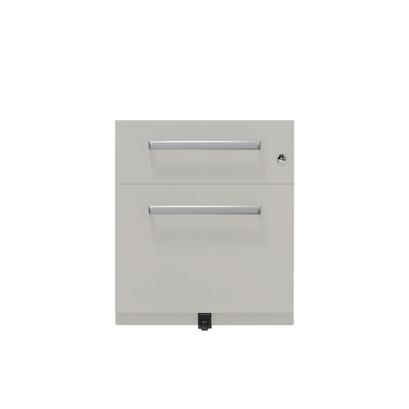 Rollcontainer Note™ | 2 Schubladen , Tiefe 775 mm, Designgriff