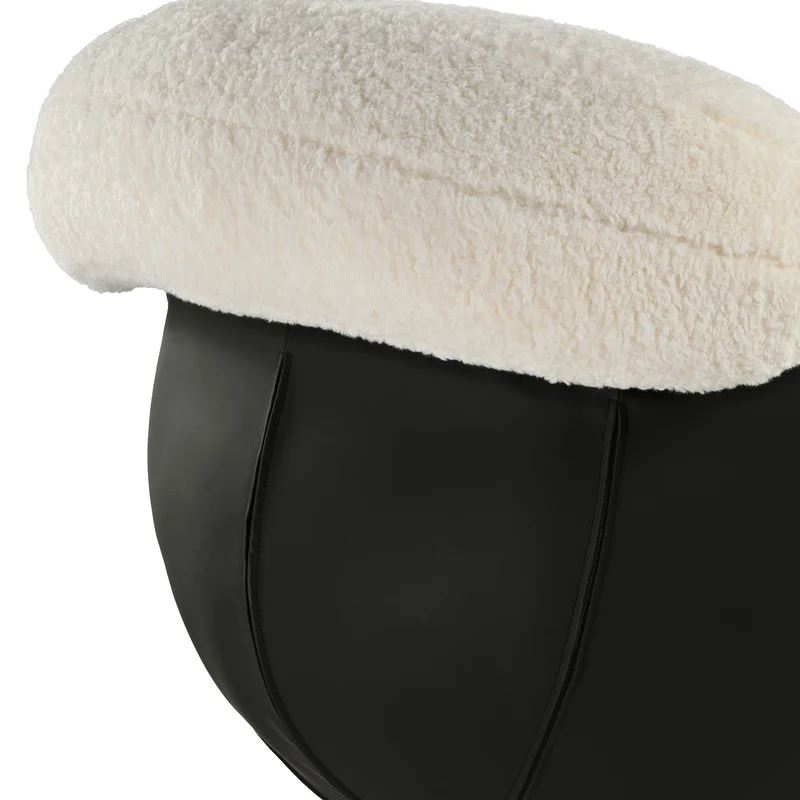 Cara, Modern Comfy Swivel Lounge Chair, White