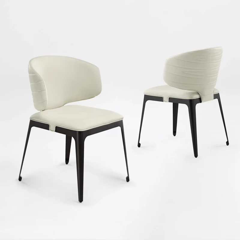 Chateau, Dining Side Chairs Set of 2, Off-White