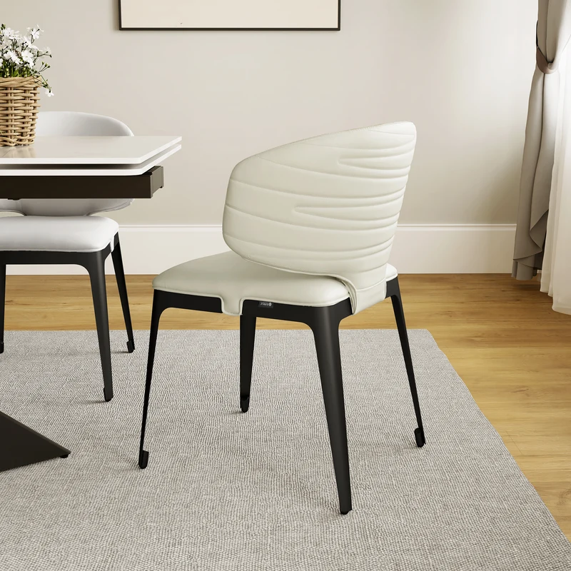 Chateau, Dining Side Chairs Set of 2, Off-White