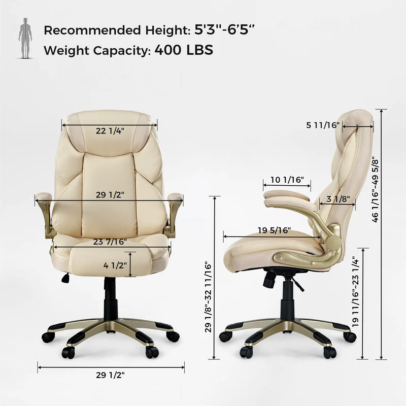 Galene, Faux Leather Office Chair