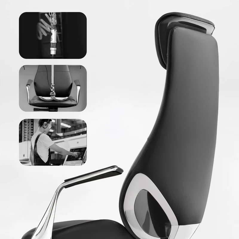 Serene Aaron, Genuine Leather Executive Office Chair