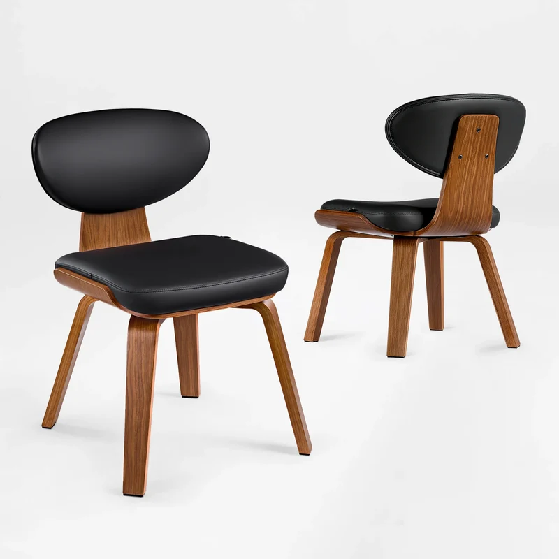 Belmar Leather Dining End Chairs, set of 2
