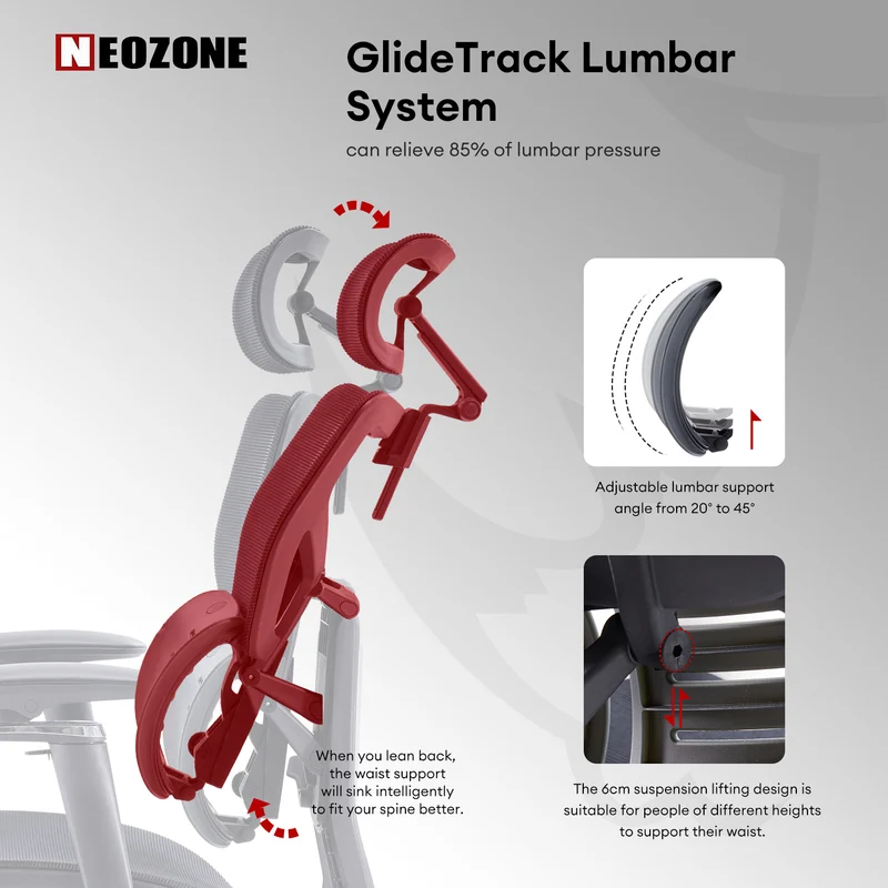 MUSSO X700 GlideTrack Ergonomic Office Chair