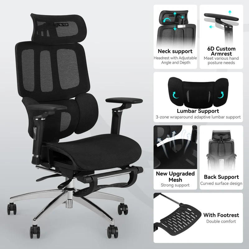 MUSSO H80 Pro FlexiPosture Ergonomic Office Chair