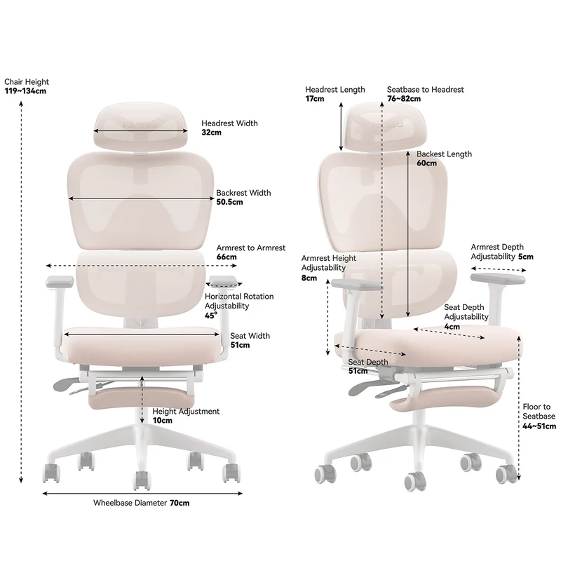 MUSSO E600 SE Relaxure Ergonomic Office Chair