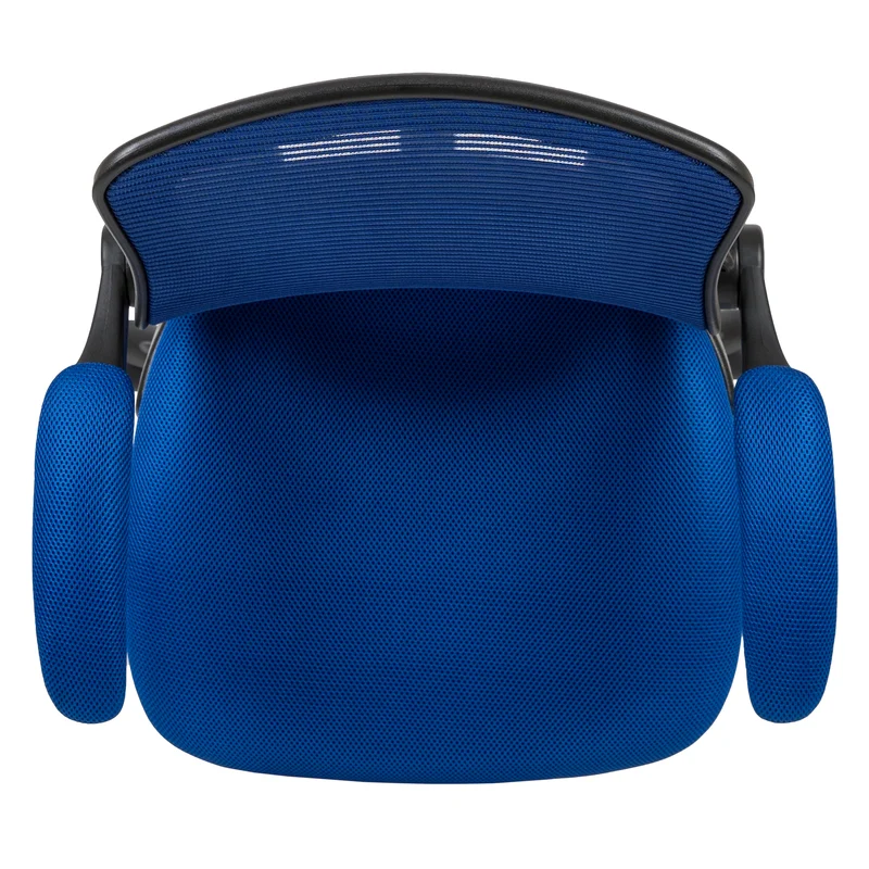 Mid-Back Mesh Ergonomic Drafting Chair with Foot Ring and Flip-Up Arms