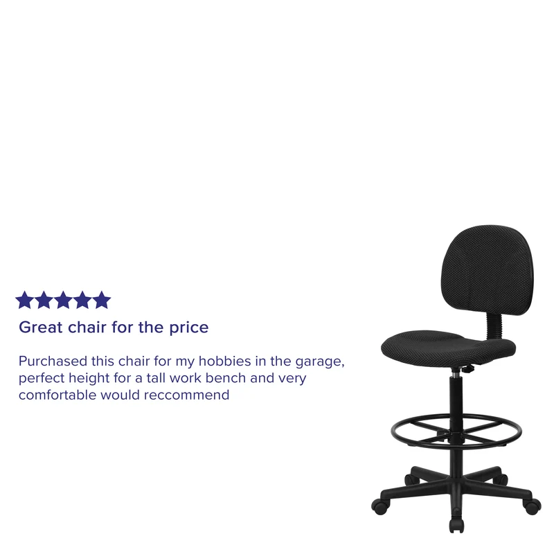 Two Cylinder Drafting Chair (Cylinders: 22.5"-27"H or 26"-30.5"H)