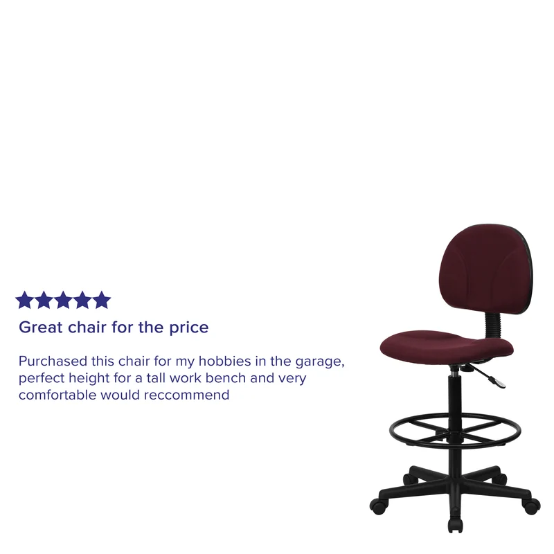 Two Cylinder Drafting Chair (Cylinders: 22.5"-27"H or 26"-30.5"H)