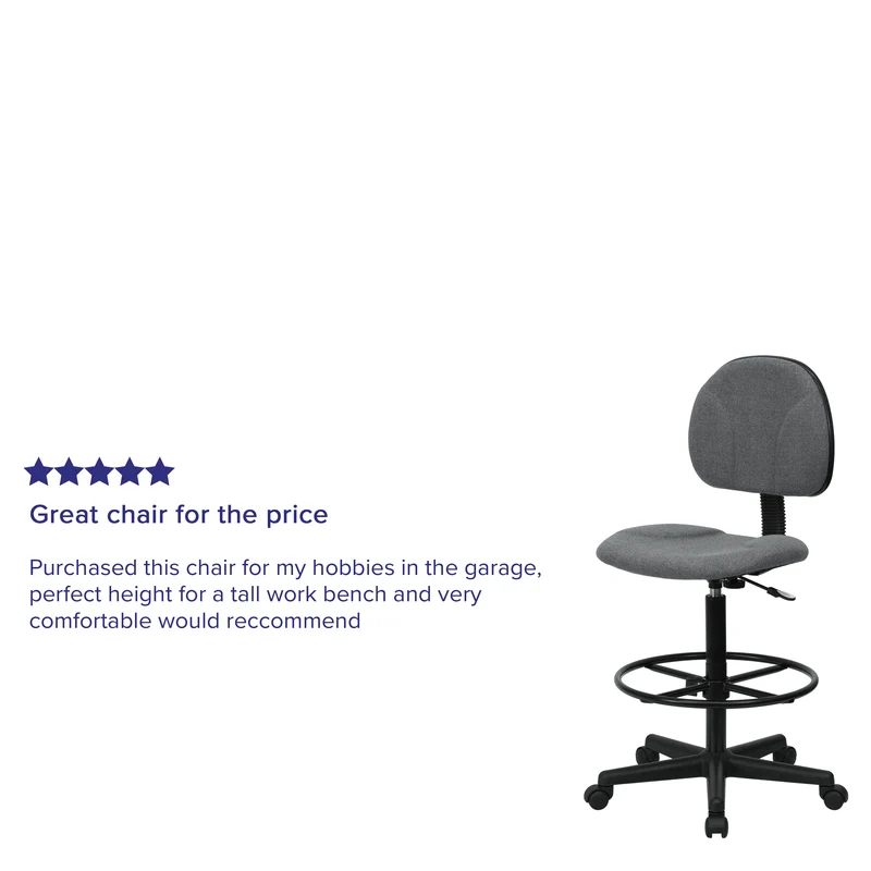 Two Cylinder Drafting Chair (Cylinders: 22.5"-27"H or 26"-30.5"H)