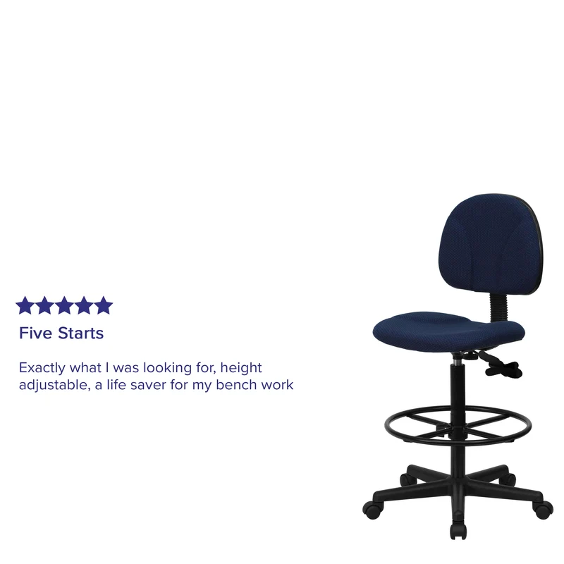 Two Cylinder Drafting Chair (Cylinders: 22.5"-27"H or 26"-30.5"H)