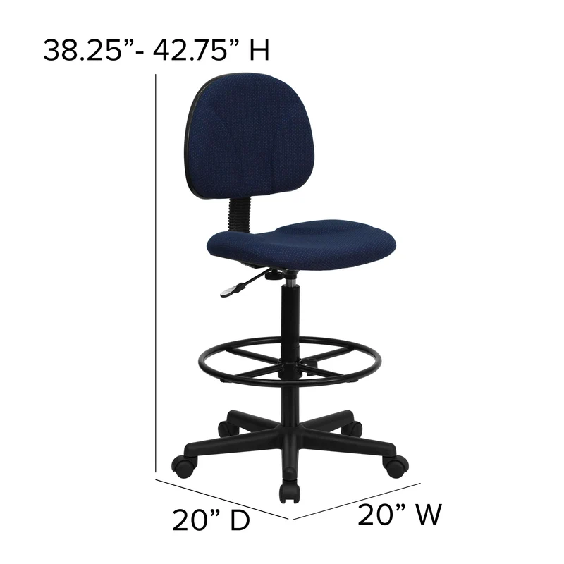Two Cylinder Drafting Chair (Cylinders: 22.5"-27"H or 26"-30.5"H)