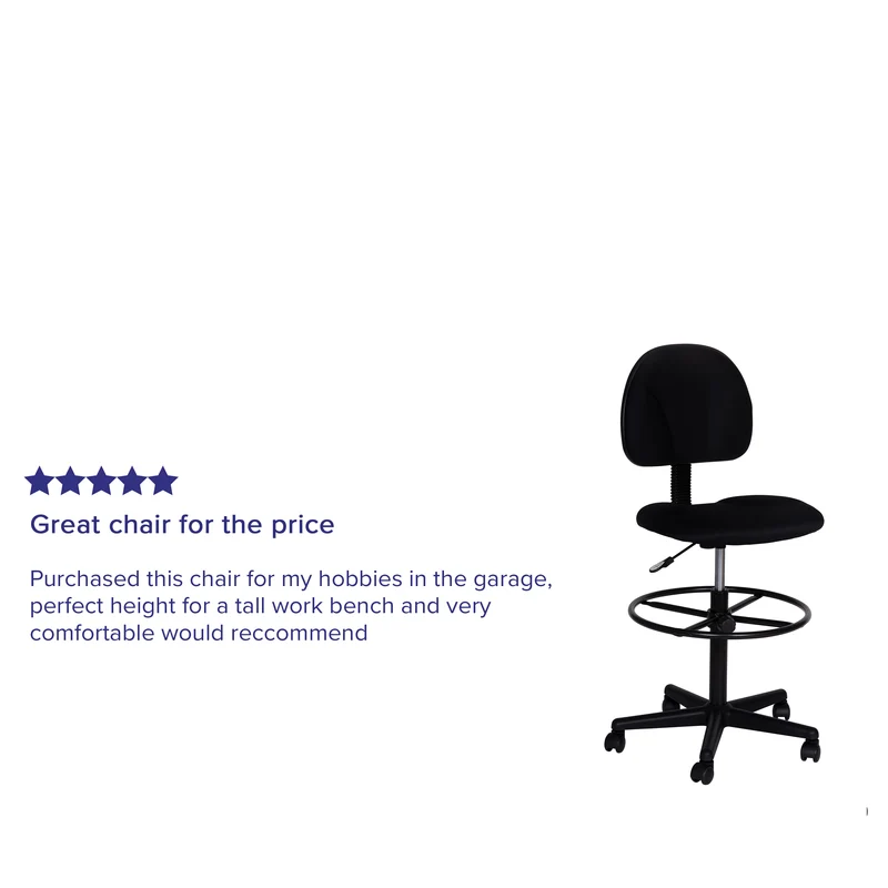 Two Cylinder Drafting Chair (Cylinders: 22.5"-27"H or 26"-30.5"H)