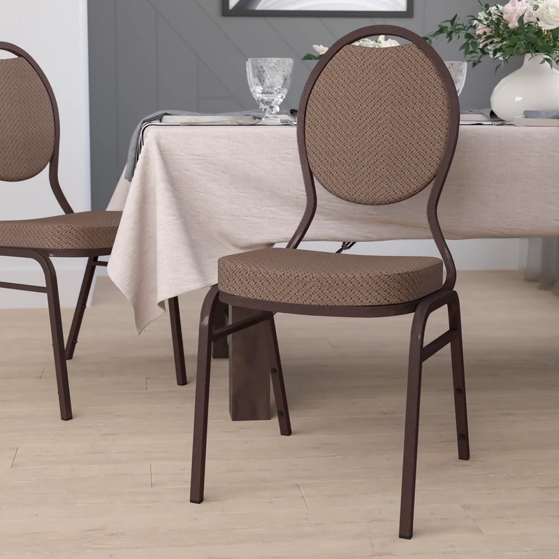 Teardrop Back Stacking Banquet Dining Chair