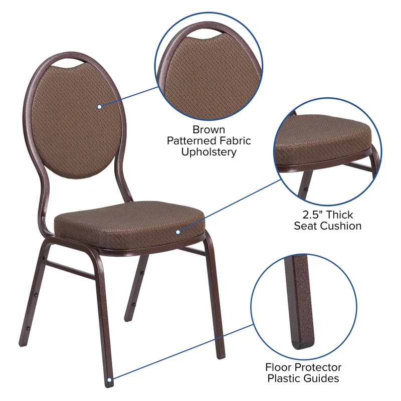 Teardrop Back Stacking Banquet Dining Chair