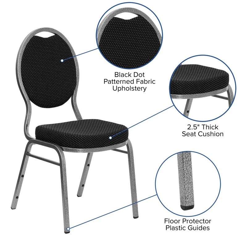 Teardrop Back Stacking Banquet Dining Chair