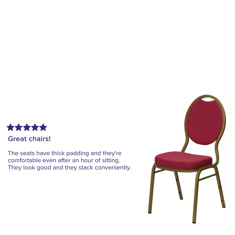 Teardrop Back Stacking Banquet Dining Chair