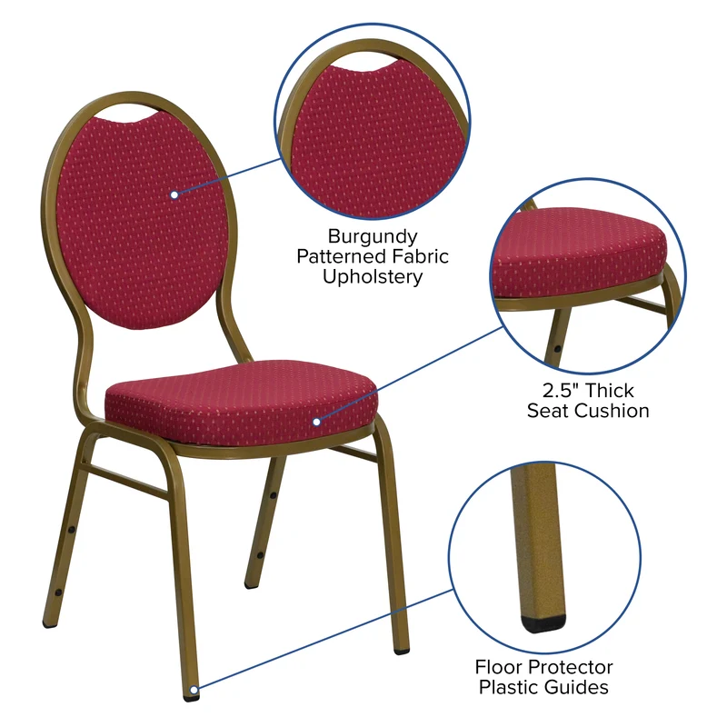 Teardrop Back Stacking Banquet Dining Chair
