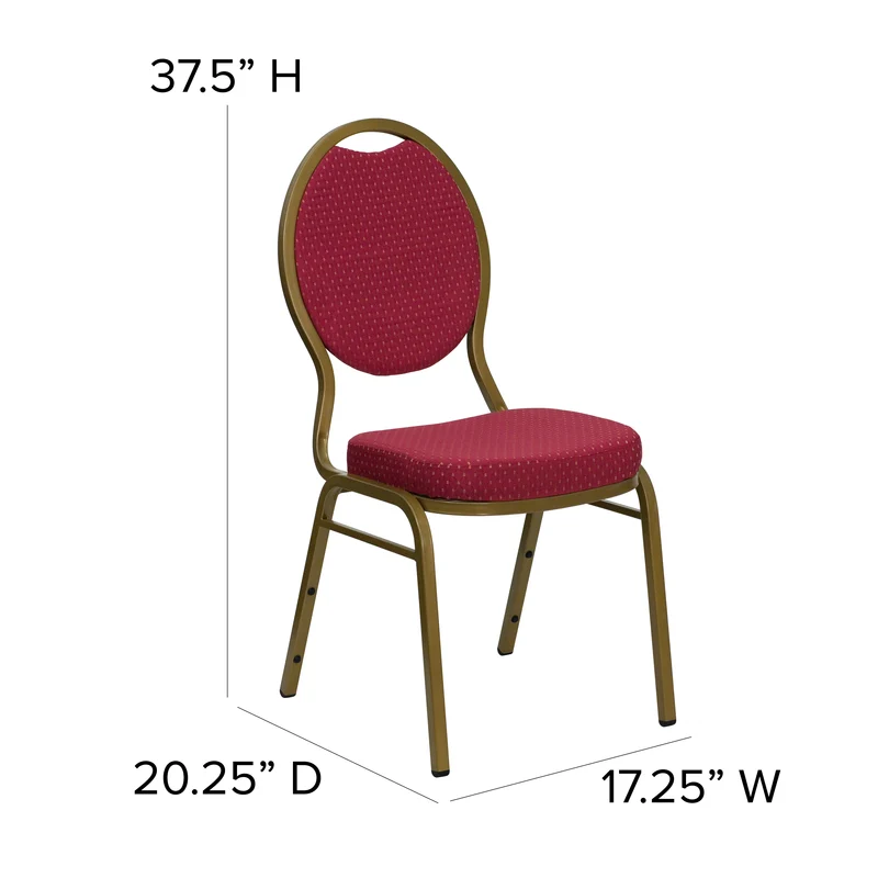 Teardrop Back Stacking Banquet Dining Chair