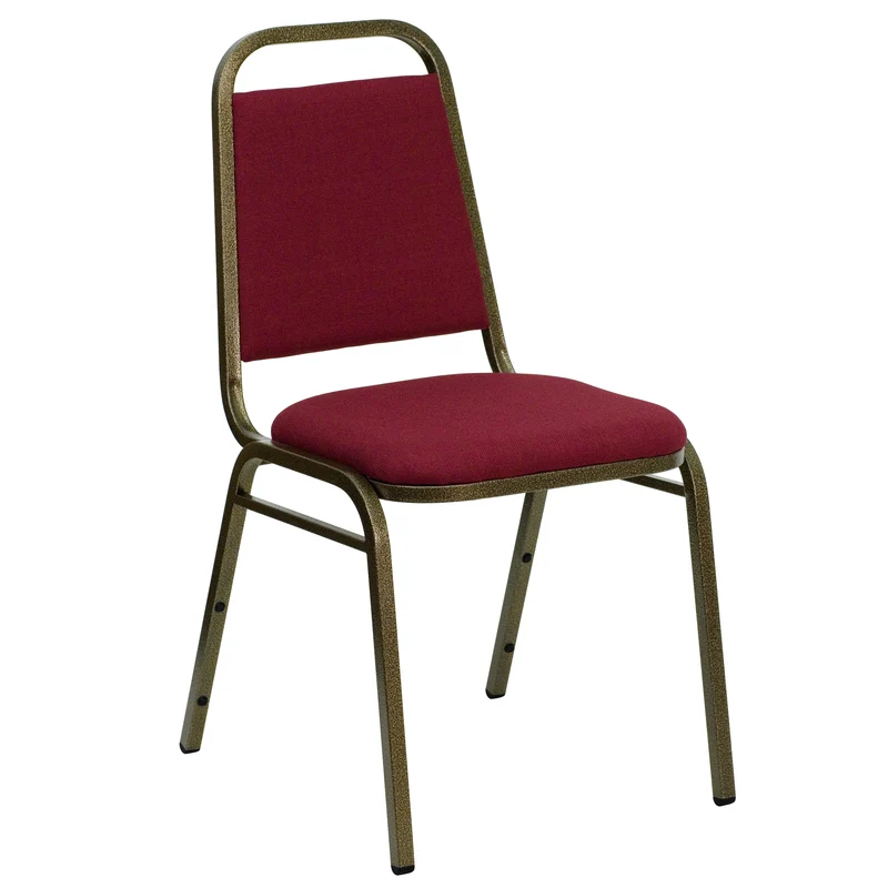 Trapezoidal Back Stacking Banquet Dining Chair - 1.5" Thick Seat