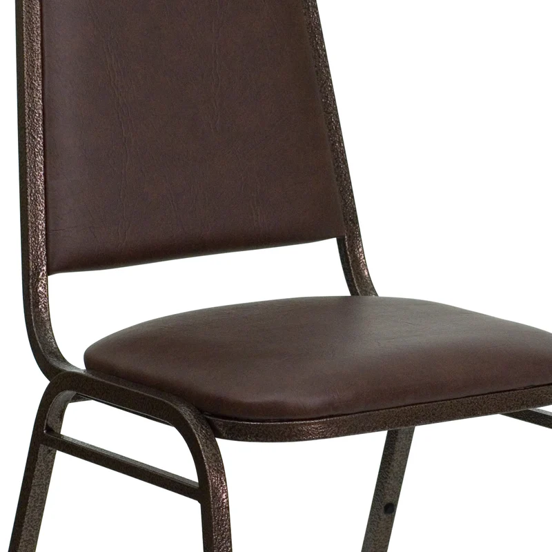 Trapezoidal Back Stacking Banquet Dining Chair - 1.5" Thick Seat