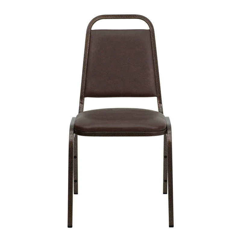 Trapezoidal Back Stacking Banquet Dining Chair - 1.5" Thick Seat