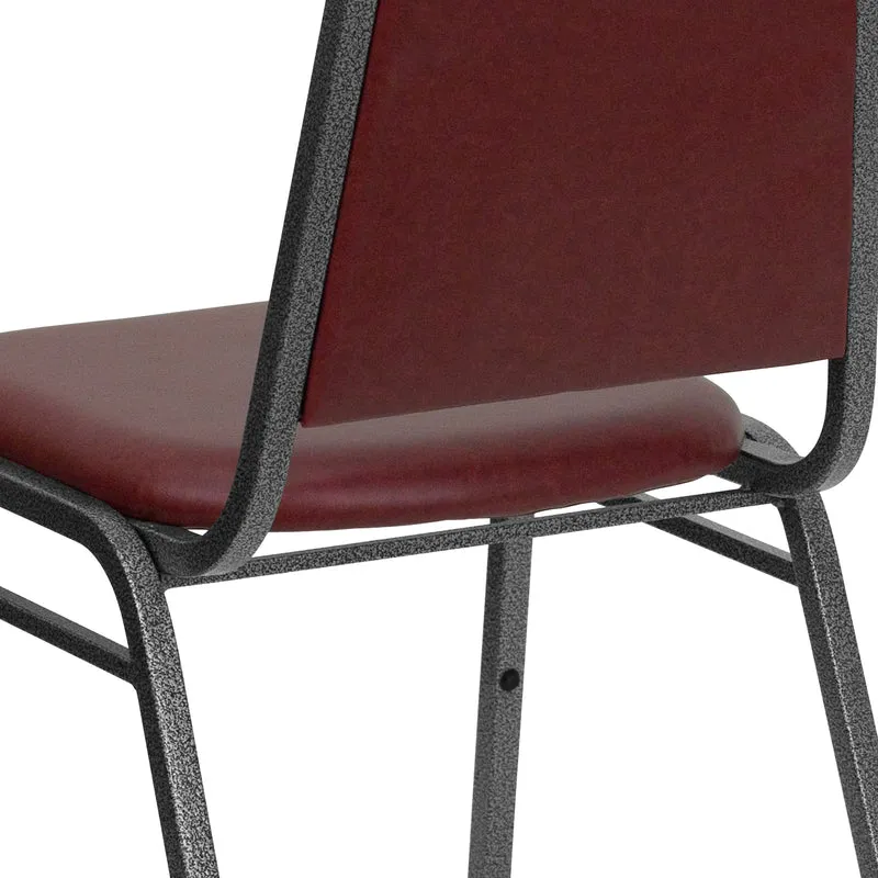 Trapezoidal Back Stacking Banquet Dining Chair - 1.5" Thick Seat