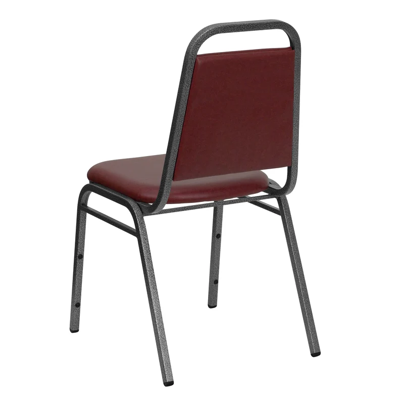 Trapezoidal Back Stacking Banquet Dining Chair - 1.5" Thick Seat
