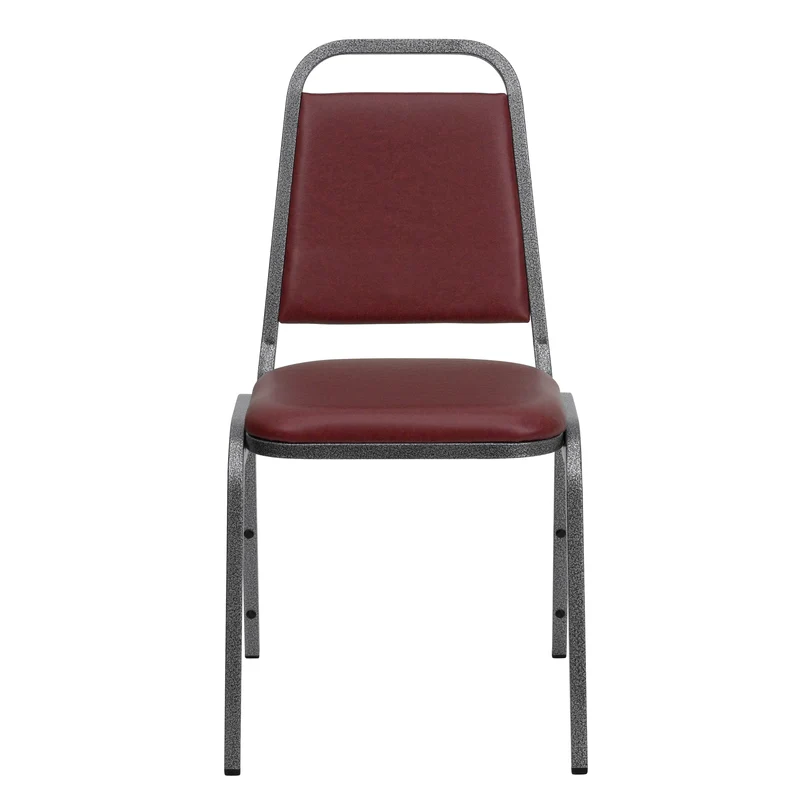 Trapezoidal Back Stacking Banquet Dining Chair - 1.5" Thick Seat