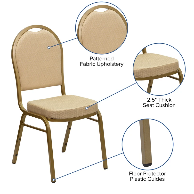 Dome Back Stacking Banquet Dining Chair